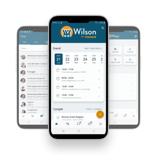 Wilson Mobile App Miglior CRM Online