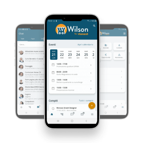 Wilson Mobile App Miglior CRM Online Wilson Mobile App Miglior CRM Online